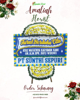 Papan Bunga Duka di Wutpaga