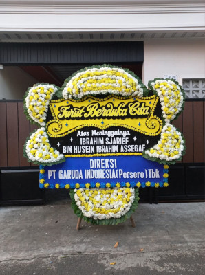 Papan Bunga Duka di Wutpaga