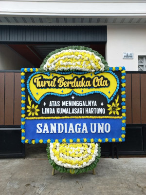 Papan Bunga Duka di Wutpaga